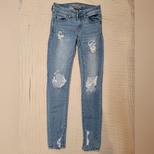 American eagle jeans size 0